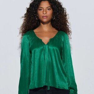 Nation LTD Ellie Tie Front Top in Forest NWT
